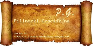 Pilinszki Graciána névjegykártya
